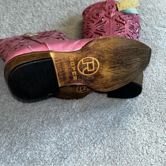 Roper Pink Heeled Boots - Picture 5 of 6